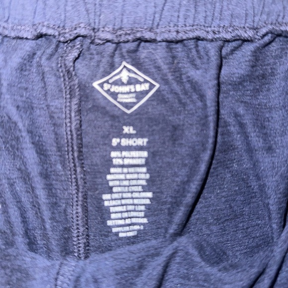 St. John's Bay Dark Blue Athletic Shorts - Picture 2 of 2